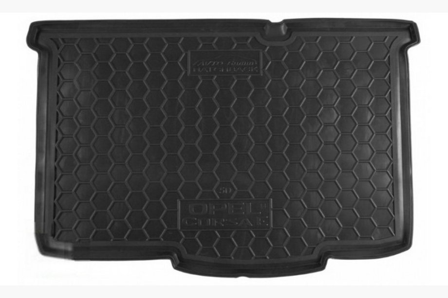 Opel Corsa E 2015-2019 гг. Коврик багажника 5D HB (Autogumm, пластик) Image