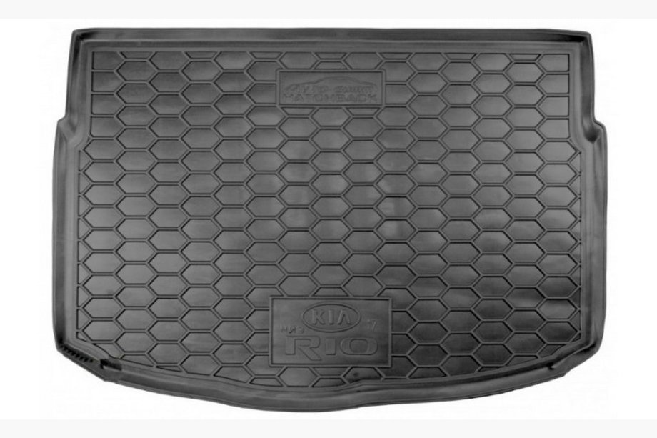 Kia Rio 2017- гг. Нижний коврик багажника HB (резина) Image