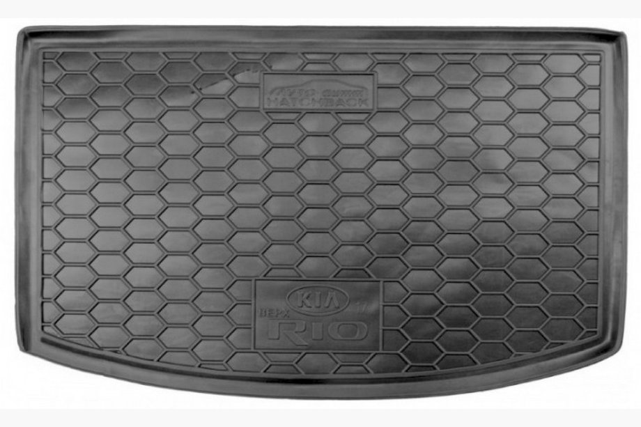 Kia Rio 2017- гг. Коврик багажника верхний HB (резина) Image