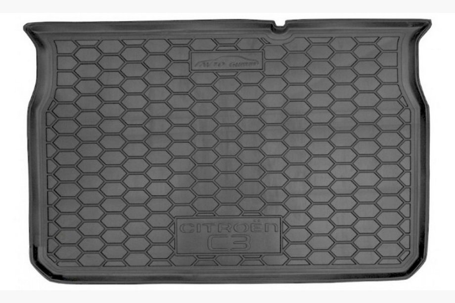 Citroen C-3 2016-2023 гг. Коврик багажника резиновый Image