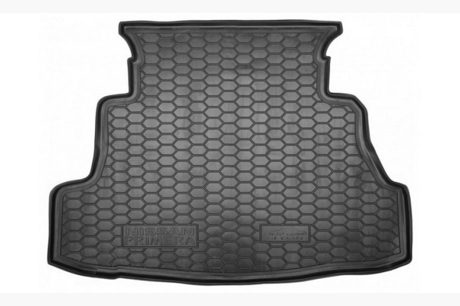 Nissan Primera P12 2002-2007 гг. Коврик багажника SD (Autogumm, резина) Image