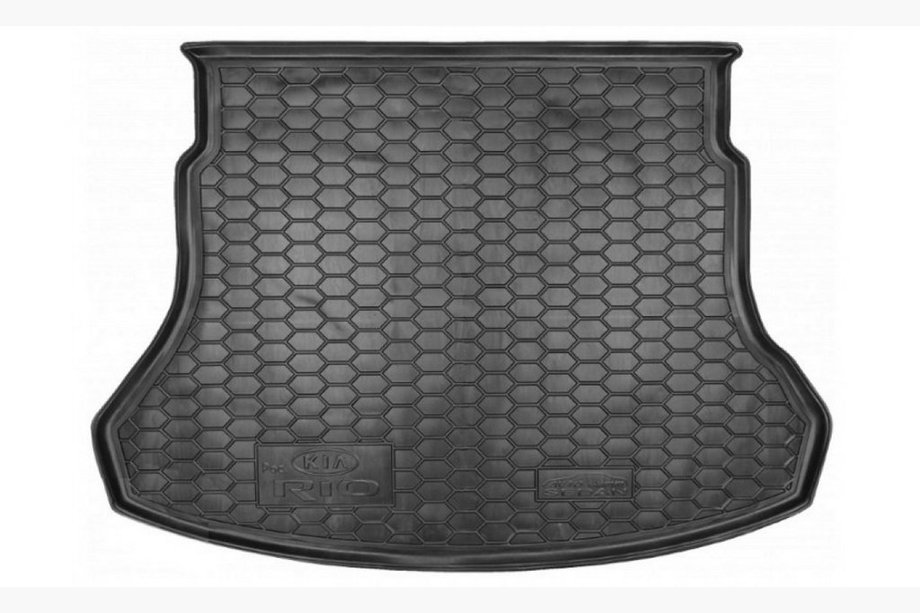 Kia Rio 2017- гг. Коврик багажника SD версия Европа (Autogumm, резина) Image