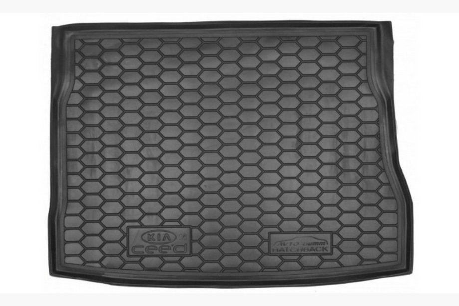 Opel Corsa D 2007-2014 гг. Коврик багажника 5D верхняя полка (Autogumm, пластик) Image