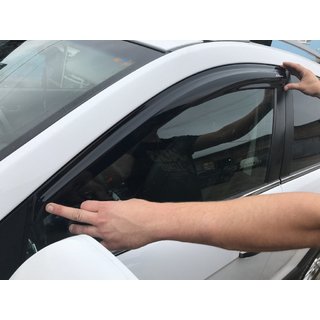 Ветровики Черные (4 шт, MyRacing) Opel Antara 2006-2017 гг. фото 1