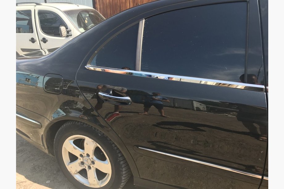 Mercedes E-class W211 2002-2009 гг. Хромированные Окантовки Окон Нержавейка SD, Carmos - Турецкая сталь (4 шт) Фото 6