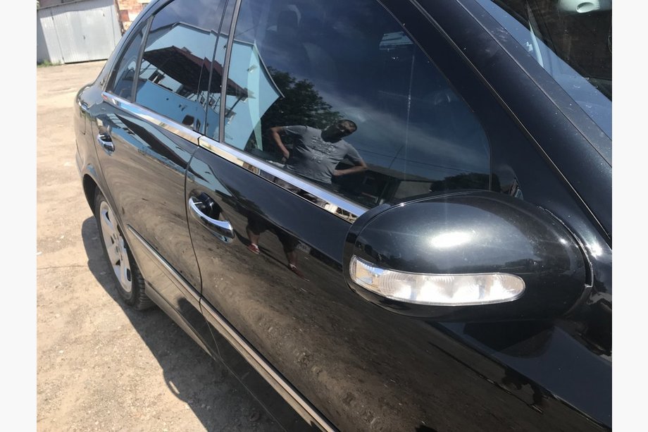Mercedes E-class W211 2002-2009 гг. Хромированные Окантовки Окон Нержавейка SD, Carmos - Турецкая сталь (4 шт) Фото 2