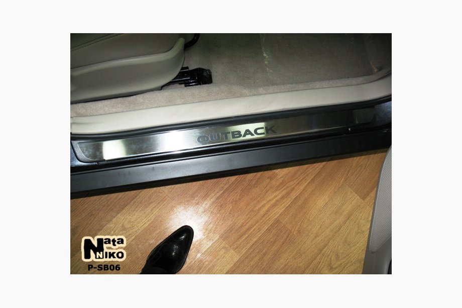 Накладки на пороги Natanika Premium нержавеющая сталь (2 шт.) Image