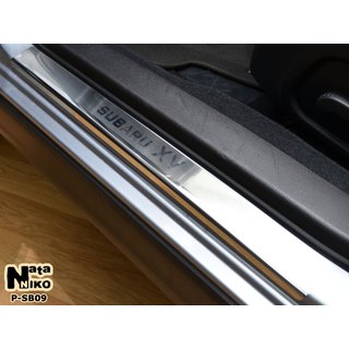 Накладки на пороги Natanika Premium нержавеющая сталь (2 шт.) Subaru XV 2011-2017 гг.