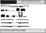 Mercedes C-class W202 1993-2001 гг. АКЦИЯ! Накладки на панель под дерево (1995-1997) фото 1