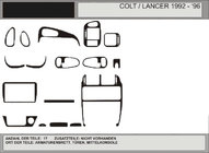Mitsubishi Colt 1992-1996 гг. Акция! Накладки на панель (под карбон) фото 1