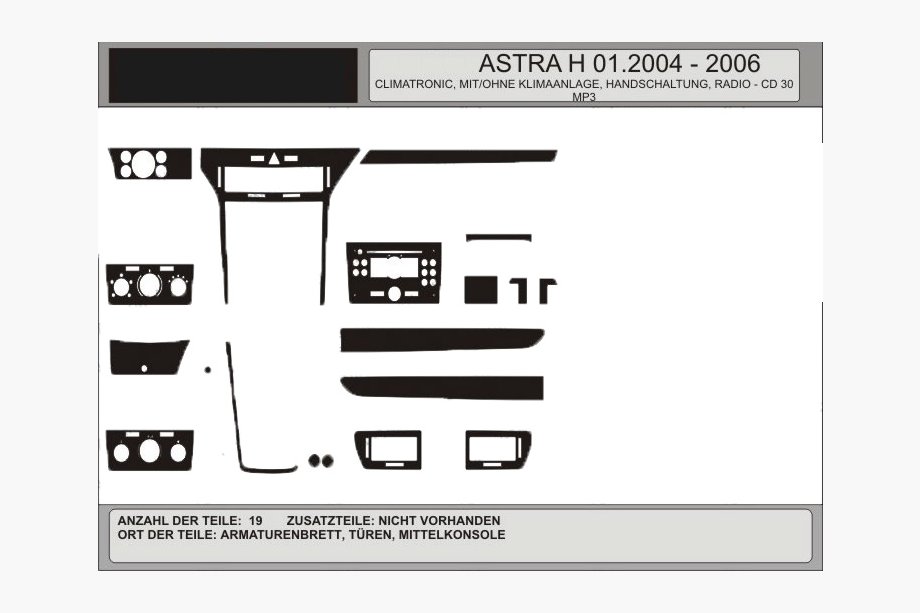 Opel Astra H 2004-2013 гг. Акция! Накладки на панель (под дерево) Image