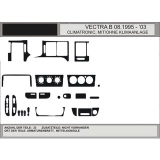 Накладки на панель под дерево (АКЦИЯ) Opel Vectra B 1995-2002 гг. фото 1