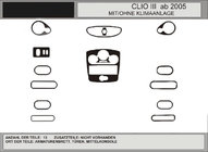 Renault Clio III 2005-2012 гг. АКЦИЯ! Накладки на панель под карбон (для CLIO) фото 1