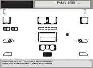 Skoda Fabia 2000-2007 гг. Акция! Накладки на панель (под темное дерево) фото 1