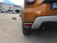 Renault Duster 2018-2024 гг. Накладки на задние отражатели 2 шт, нержавейка Carmos - Турецкая Нержавеющая Сталь фото 1