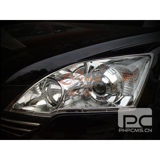 Накладки на фары (2 шт, пластик) Honda CRV 2007-2011 гг. фото 1