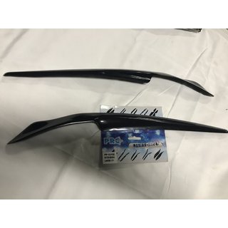 Реснички на фары (2 шт, под покраску) Mitsubishi Lancer X 2008- гг.