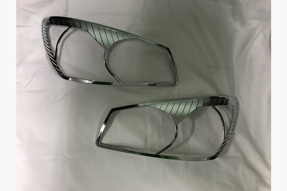 Kia Cerato 1 2004-2009 гг. Накладки на фары (2 шт., Пластик) Image