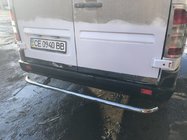 Mercedes Sprinter W901/902/903/904/905 1995–2006 гг. Накладка на багажник (2 части, нержавейка) фото 1