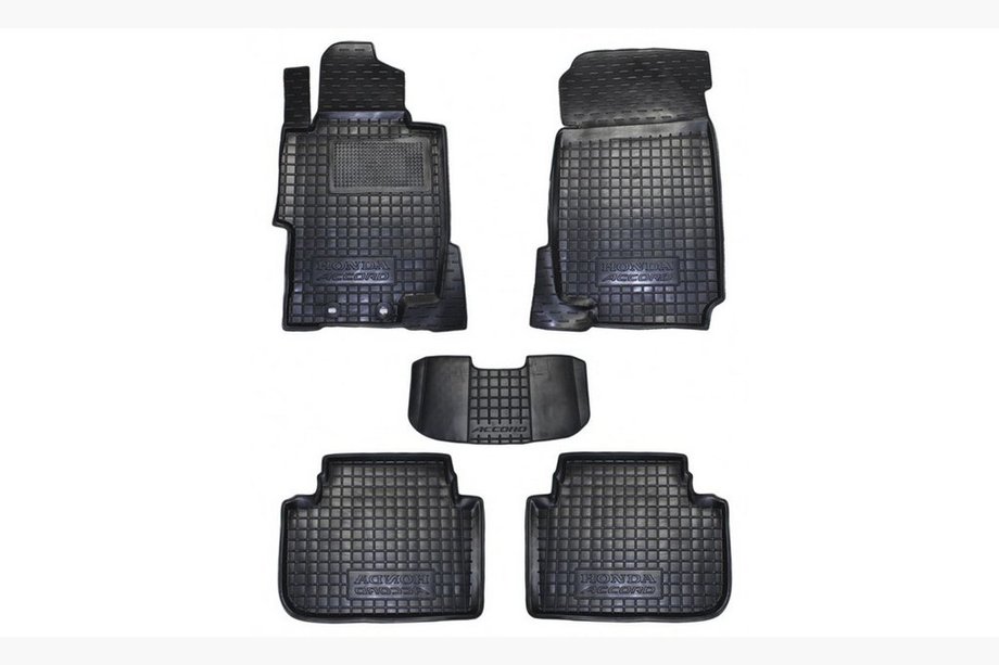 Honda Accord VII 2002-2007 гг. Резиновые коврики с бортиком (Autogumm) Фото 1