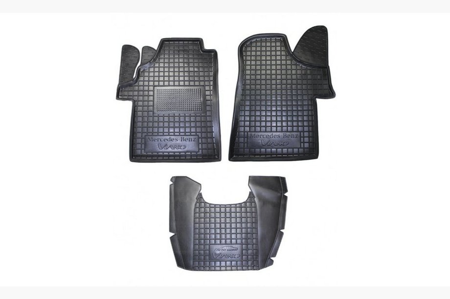 Mercedes Viano 2004-2014 гг. Резиновые коврики с бортиком (Autogumm) Фото 1