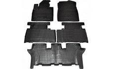 Kia Sorento III UM 2014-2020 гг. Резиновые коврики с бортиком 7 мест (Autogumm) фото 1