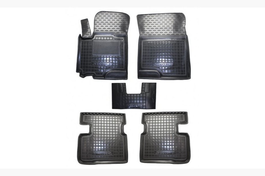 Suzuki Swift 2005-2010 гг. Резиновые коврики с бортиком (Autogumm) Image