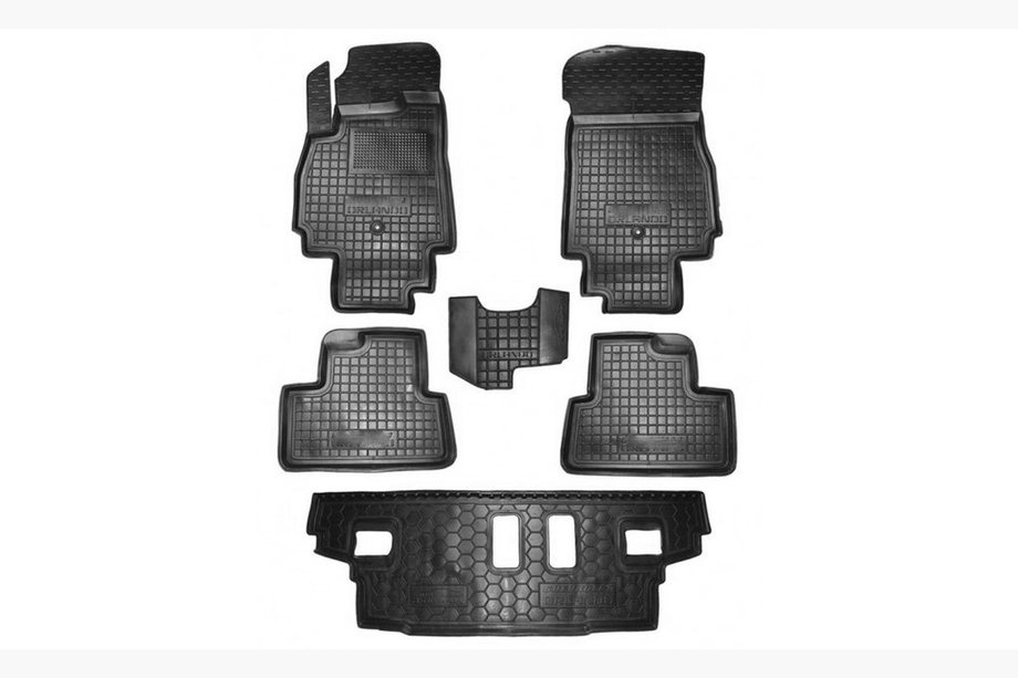 Chevrolet Orlando 2010-2018 гг. Резиновые коврики с бортиком 7 мест (Autogumm) Фото 1