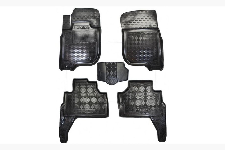 Mitsubishi Pajero Sport 2015- гг. Резиновые коврики с бортиком (Autogumm) Фото 1