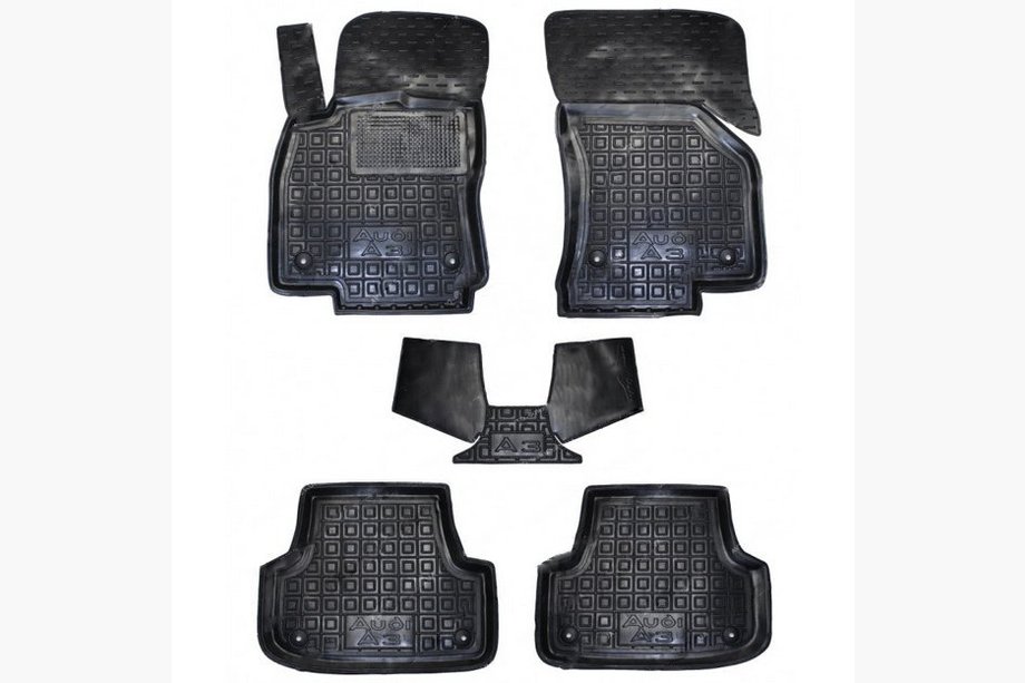 Audi A3 2012-2020 гг. Резиновые коврики с бортиком (Autogumm) Image