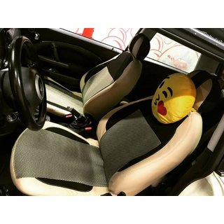 Авточехлы (Экокожа↗Ткань, Premium) Audi 100 C3 1988-1991 гг. фото 3