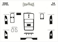 Nissan Almera N15 1995-2000 гг. Накладки на Панель Приборов фото 1