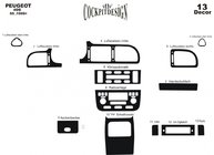 Peugeot 406 1995-2004 гг. Накладки на панель приборов (Meric, 1999-2004) фото 3