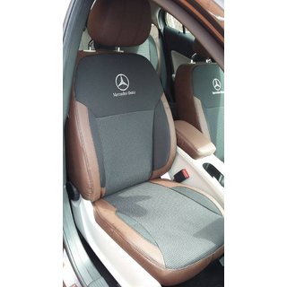 Авточехлы (Экокожа↗Ткань, Premium) Mercedes A-сlass W176 2012-2018 гг. фото 1