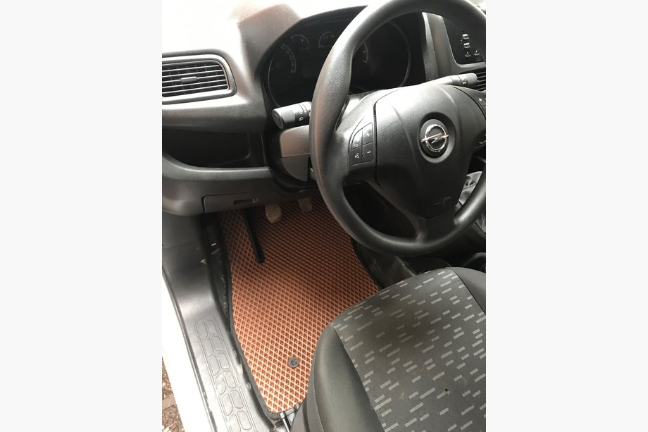 Fiat Doblo II 2010-2022 гг. Коврики EVA (кирпичные, передние) Image