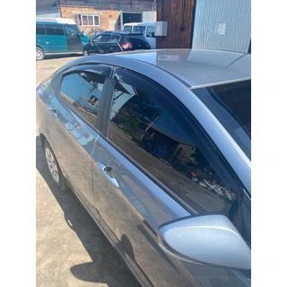 Ветровики SD (4 шт, ANV) Hyundai Accent 2011-2017 гг. фото 1