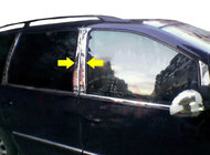 Seat Alhambra 1996-2010 гг. Накладки на дверные стойки из нержавеющей стали фото 1