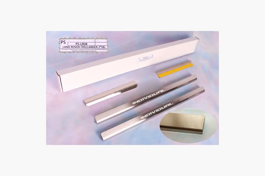 Land Rover Freelander II 2006-2014 гг. Накладки на пороги Natanika Standard (4 шт, нержавейка) Image