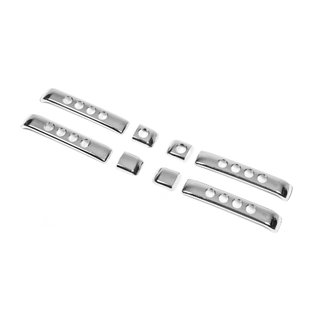 Хромированные Накладки на Ручки (4 шт, пластик) Volkswagen Golf 3 1991-2001 гг. фото 1