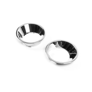 Накладки на противотуманные фары дорестайлинг (2 шт, пластик) BMW X5 E53 1999-2006 гг. фото 1