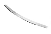 Volkswagen Caddy 2004-2010 гг. Накладка на задний бампер с загибом (Omsa, нержавейка) фото 1