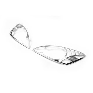 Накладки на Фары (2 шт, пластик) Mitsubishi Lancer 9 2004-2008 гг. фото 1