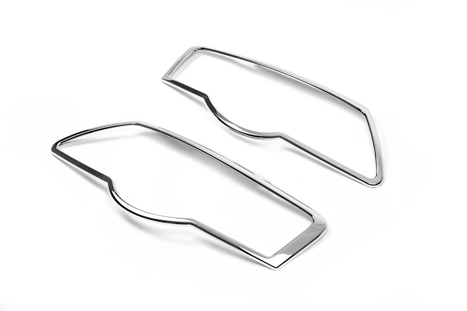 Volkswagen Passat B6 2006-2012 гг. Накладки на фары (2 шт., Пластик) Image