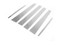 Накладки на дверные стойки из нержавеющей стали (6 шт) фото 2