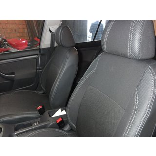 Авточехлы (Эко-кожа↗Ткань, Premium) Volkswagen Golf 5 2003-2009 гг. фото 2