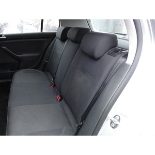 Авточехлы (Эко-кожа↗Ткань, Premium) Volkswagen Golf 5 2003-2009 гг. фото 4