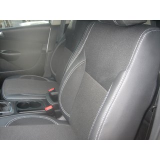 Авточехлы (Эко-кожа↗Ткань, Premium) Volkswagen Passat B6 2006-2012 гг. фото 4