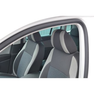 Авточехлы (Эко-кожа↗Ткань, Premium) Volkswagen Tiguan 2007-2016 гг. фото 2