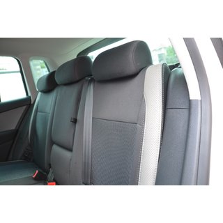 Авточехлы (Эко-кожа↗Ткань, Premium) Volkswagen Tiguan 2007-2016 гг. фото 4