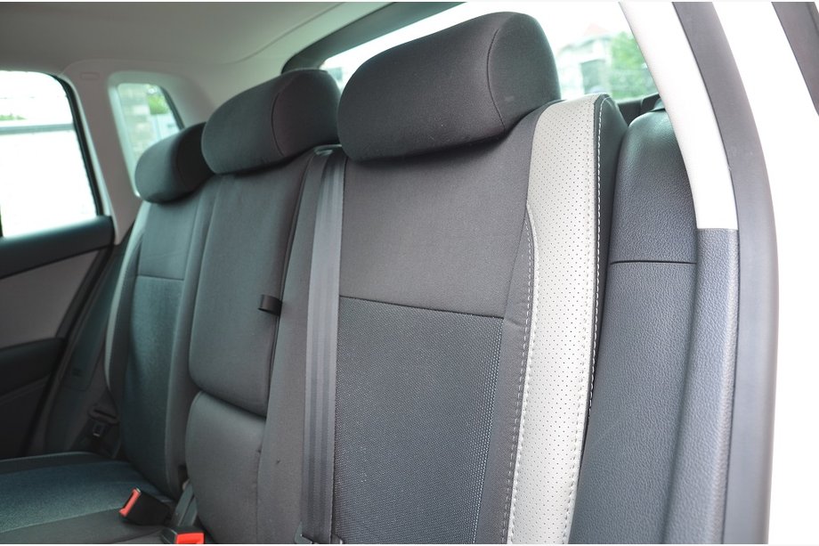 Volkswagen Tiguan 2007-2016 гг. Авточехлы (Эко-кожа↗Ткань, Premium) Фото 4